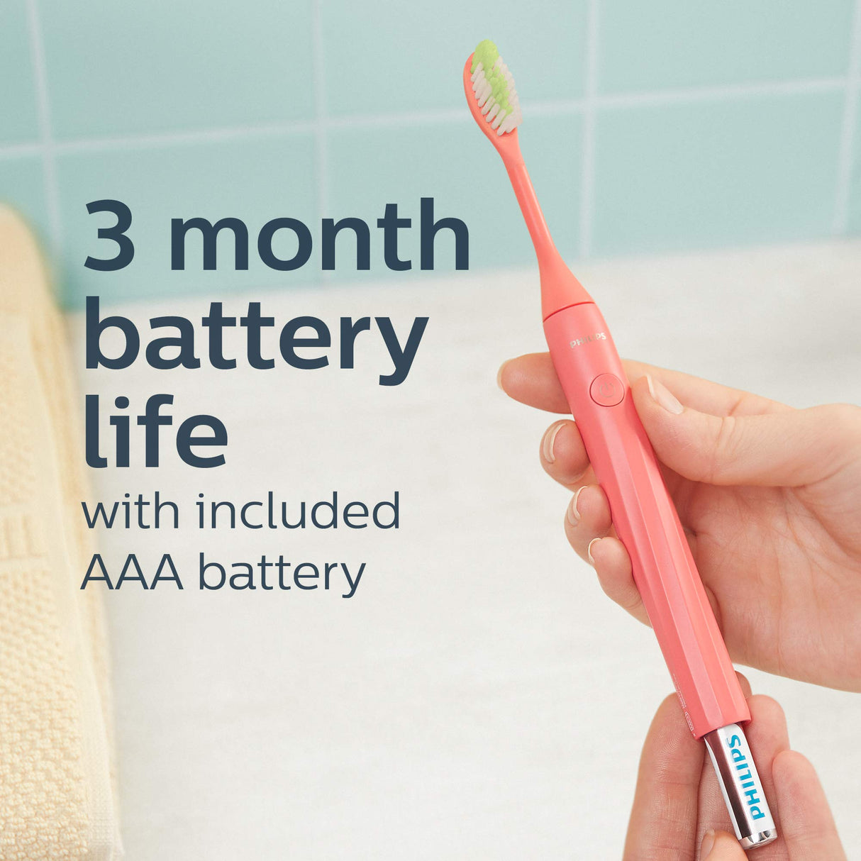 Philips Sonicare Battery Toothbrush, Miami Coral, HY1100/01