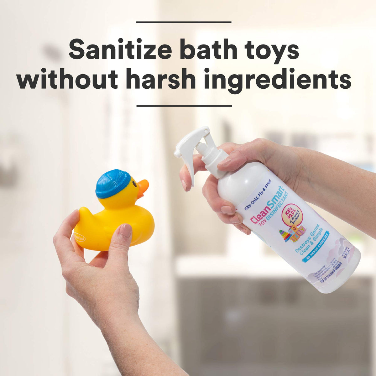 CleanSmart Toy Disinfectant, Hypochlorous Acid Spray, 16 oz (2 pack)