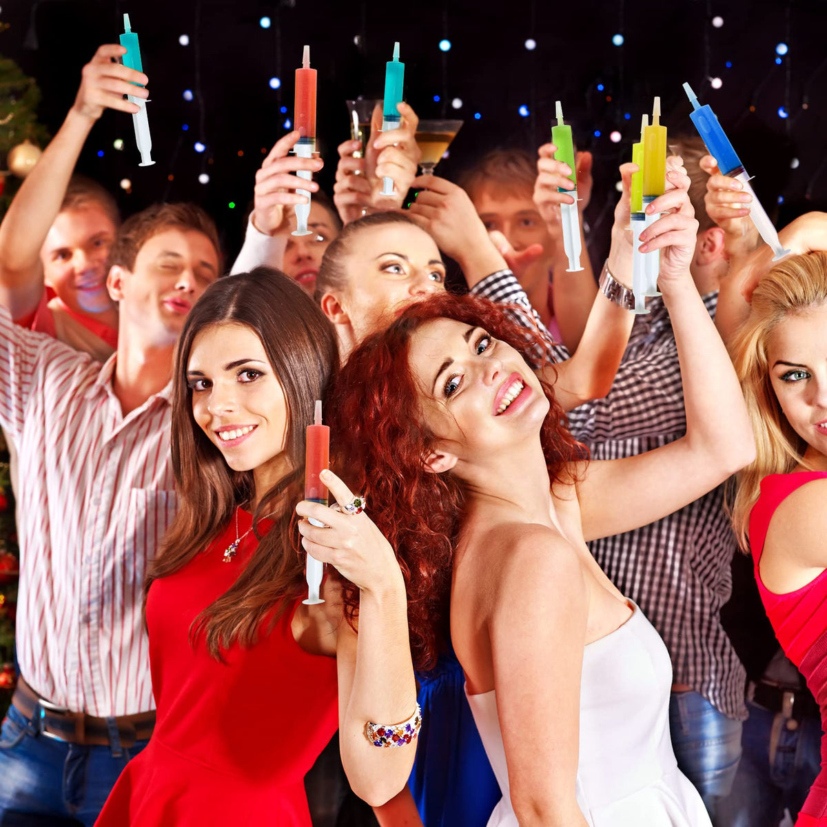 JOLLY PARTY 40 Pack Jelly Shot Syringes, 2 oz Jelly Shot Syringe With Caps