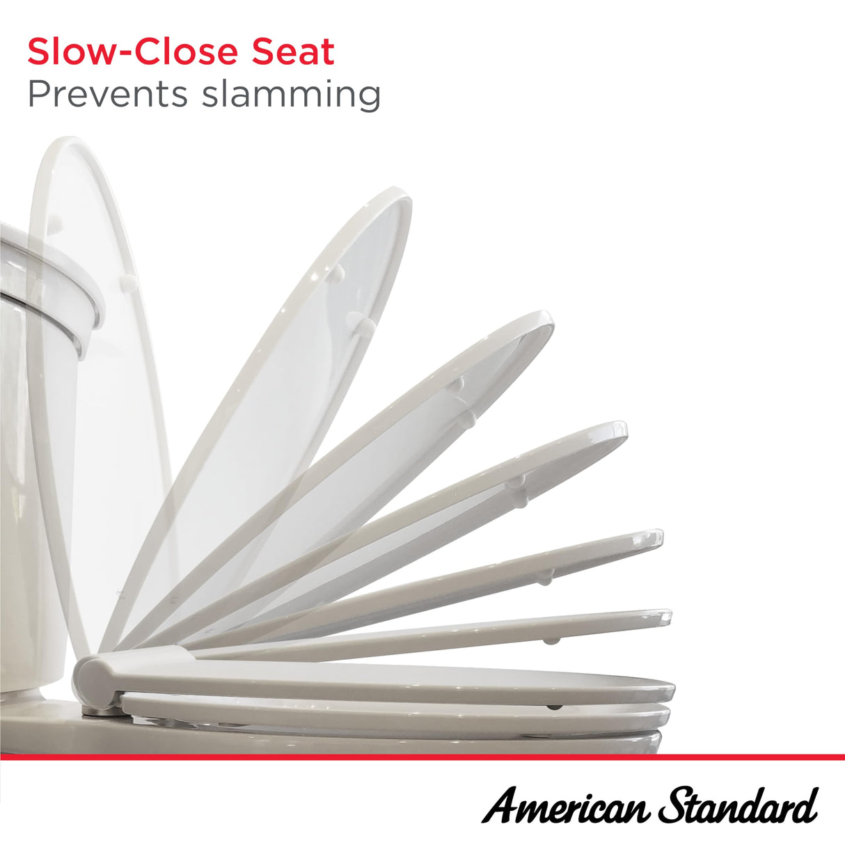 American Standard 5503A00B.020 Transitional Elongated Toilet Seat Soft Close, White