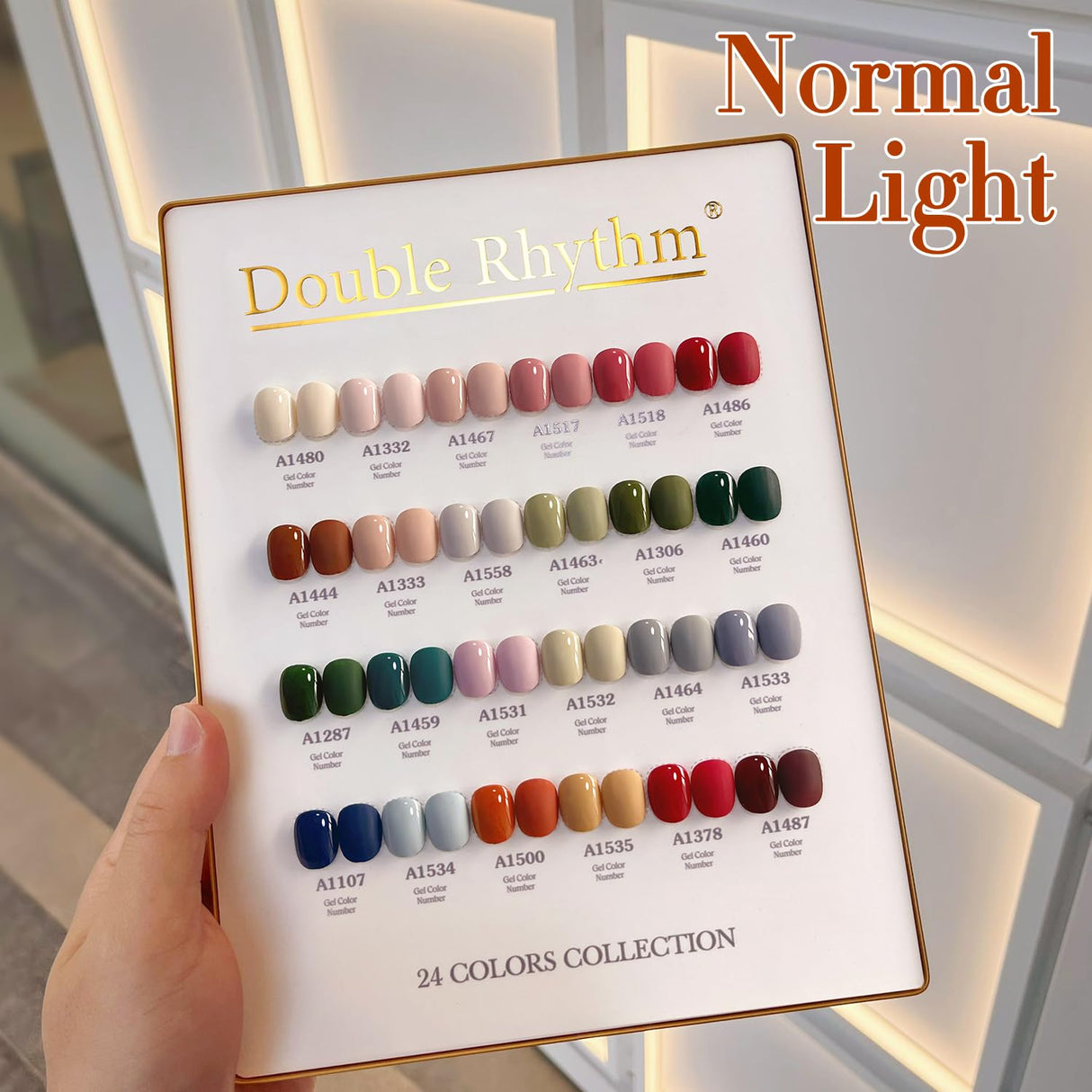 Double Rhythm 28Pcs 0.5Oz Gel Nail Polish Set Same Color Same Bottle Soak Off Gel Polish Kit Nail Art Manicure Salon DIY at Home for Women (Burgundy Green Collection-T24-1)