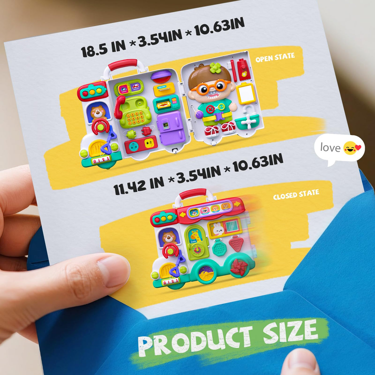 Montessori Busy Board Toys for 1 Year Old Boy, 1 Year Old Boy Birthday Gift