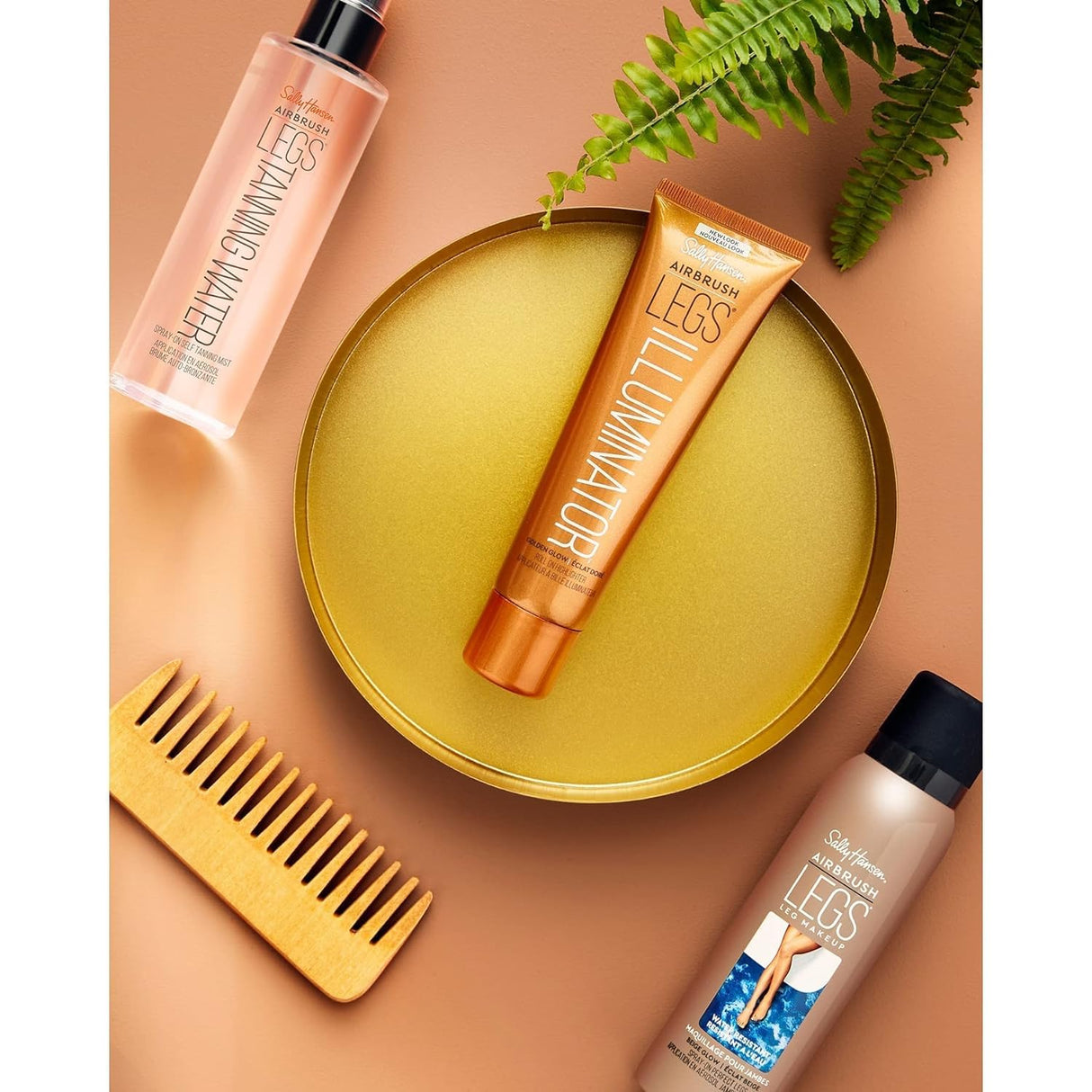 Sally Hansen Airbrush Legs®, Leg Makeup, Medium, Easy Application, Flawless Looking Legs, Water Resistant, Transfer Proof Lotion