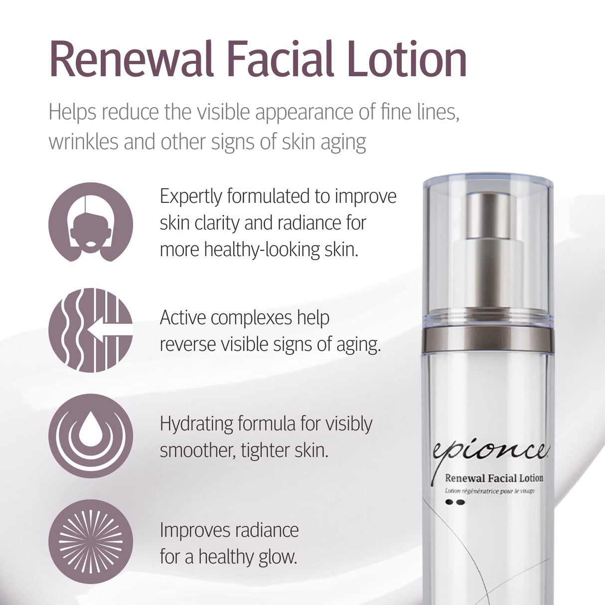 Epionce Renewal Facial Lotion - Hydrating, Anti-Aging Moisturizer for Normal to Combination Skin, For Fine Lines & Wrinkles, Dermatologist Skincare