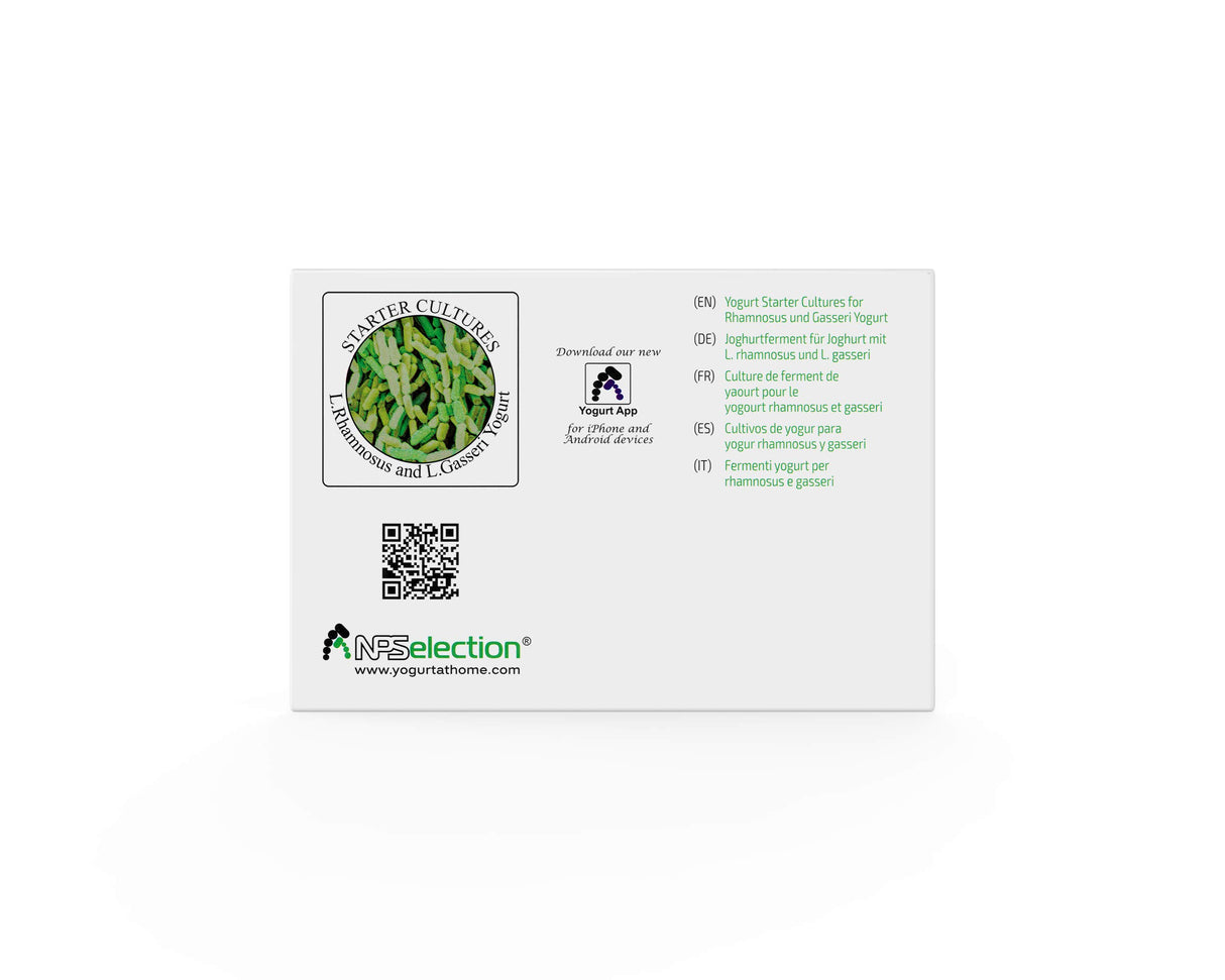 Natural Probiotic Selection Yogurt Starter Cultures - Pack of 5 Freeze-Dried Sachets for Lactobacillus Rhamnosus and L.Gasseri Yogurt (5 sachets Pack)