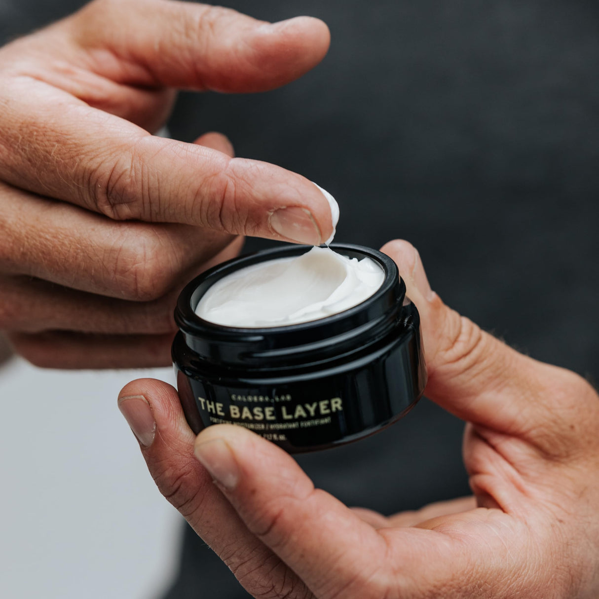 Caldera + Lab The Base Layer | Men's Organic Face Cream Moisturizer for Dry, Sensitive, & Normal Skin – Vegan, Natural & Antioxidant Packed Facial Skincare