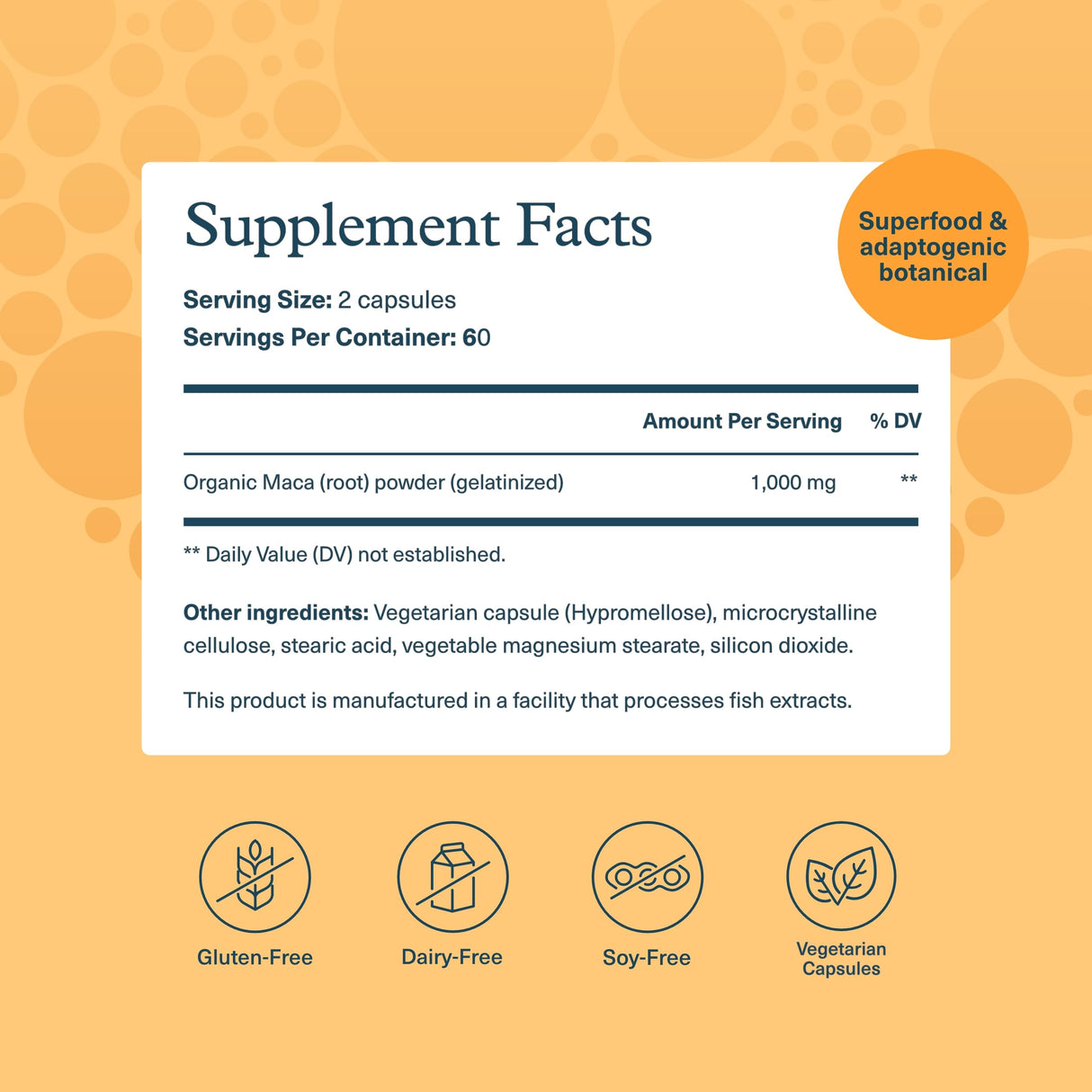 Youtheory Women's Maca Root - Vegan Energy & Menopause Support Supplement with Peruvian Ginseng* - Premium Supplement for Women - Dairy, Soy & Gluten Free - 120 Vegetarian Capsules