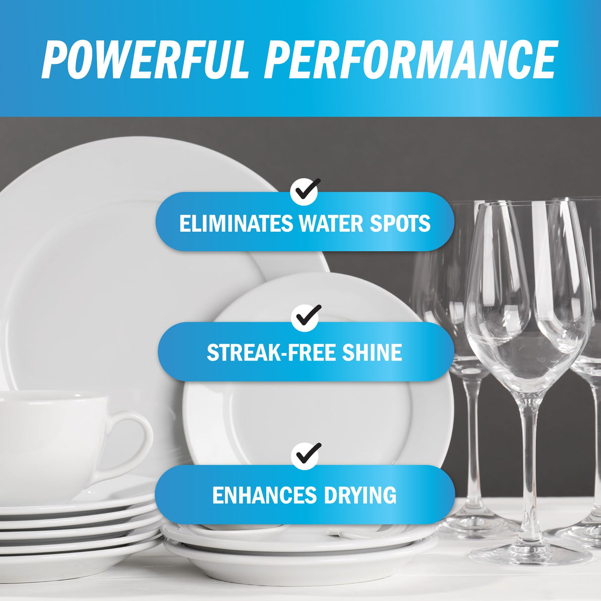 Active Element Dishwasher Rinse Aid - 1 Gallon - Extra Strength – Eliminates Water Spots - Sreak Free Shine - Enhances Drying - Dishwasher Rinse Aid Liquid