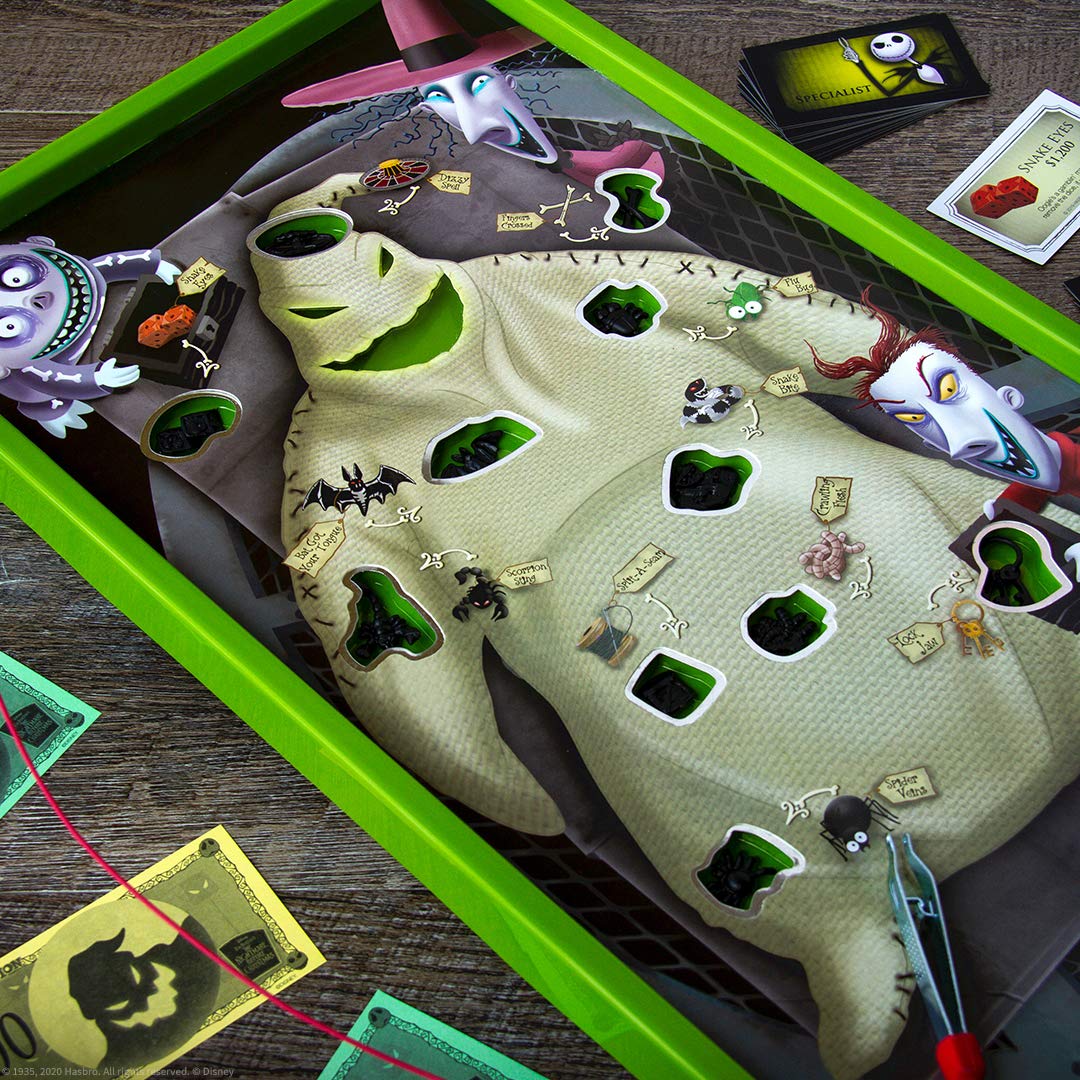 Operation: Disney The Nightmare Before Christmas Board Game | Collectible Operation Game | Featuring Oogie Boogie & Nightmare Before Christmas Artwork, 1+ Players