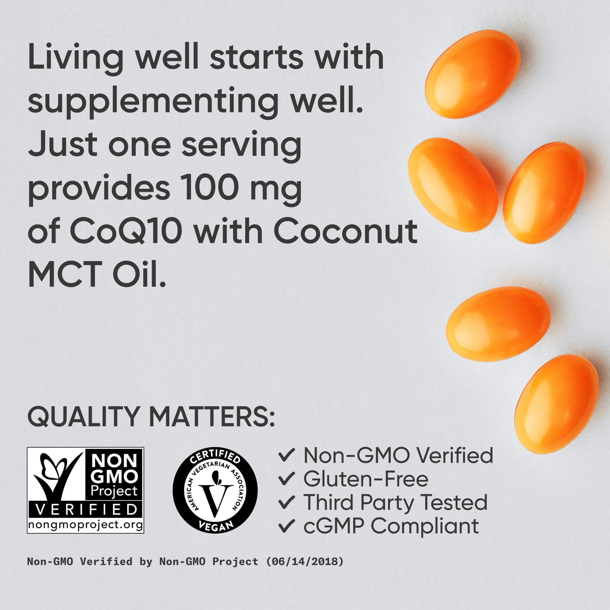 Sports Research® CoQ10 w/Bioperine®, 120 Count Plantgels™