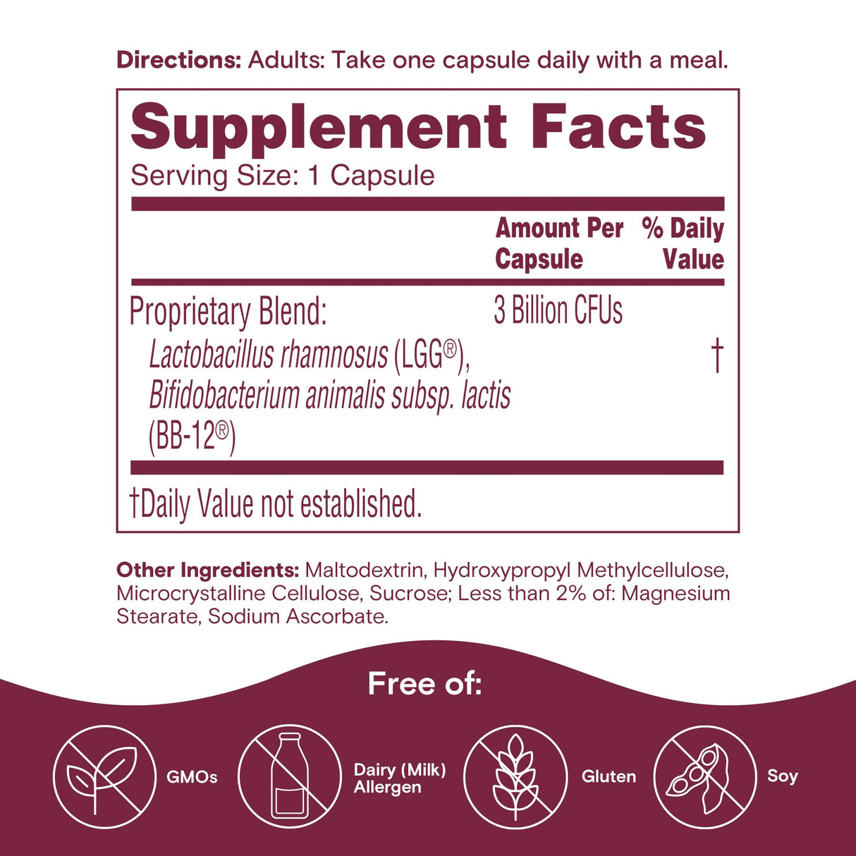 Phillips' Colon Health Daily Probiotic Capsules, 4-in-1 Symptom Defense to Help Defend Against Occasional Gas, Bloating, Constipation, and Diarrhea, Daily Supplement, 90 Count