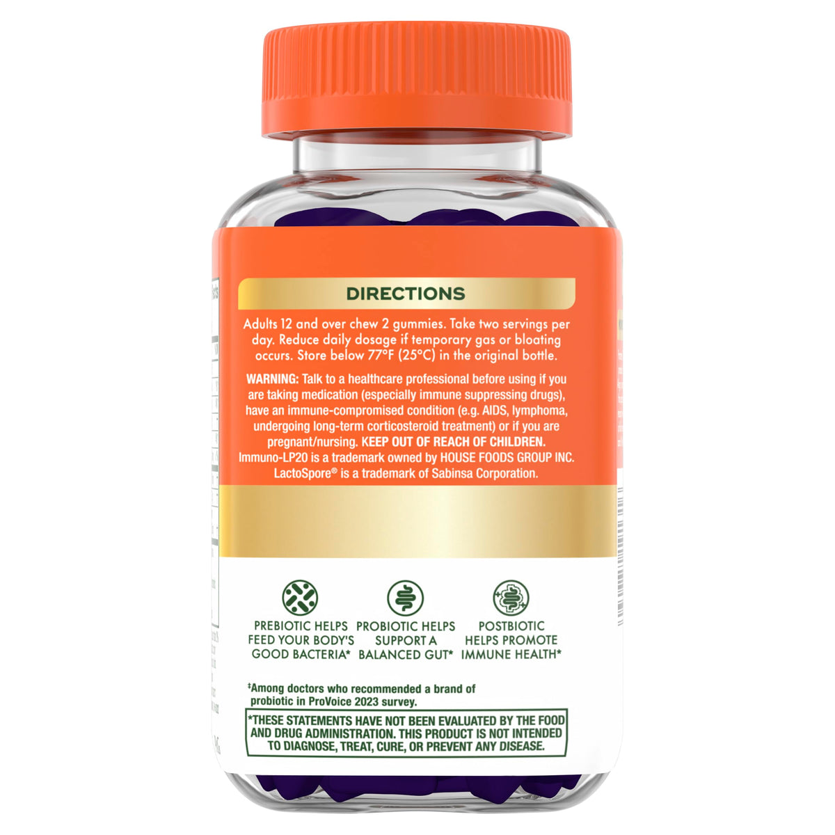 Align Probiotic, 3-in-1 Biotic Gummies, Prebiotic + Probiotic + Postbiotic, Probiotics for Women, #1 Doctor Recommended Probiotic Brand‡, Helps Relieve Occasional Bloating*, Blackberry Flavor, 50 Gummies