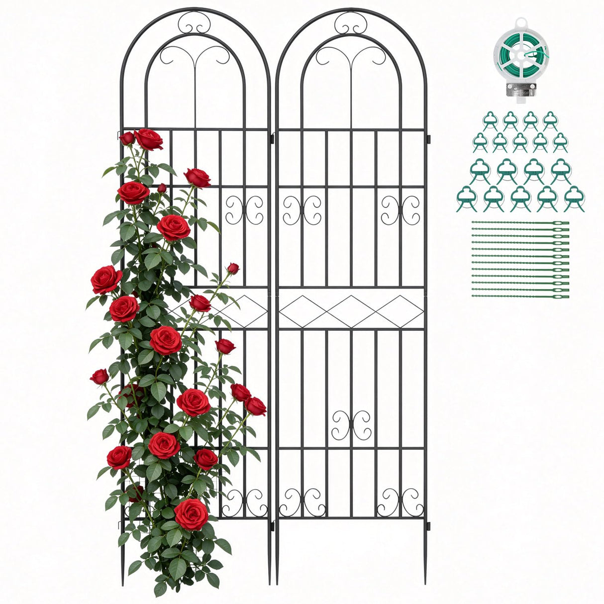 Suteck Garden Trellis for Climbing Plants Outdoor, 71” H x 20” W, 2 Pack