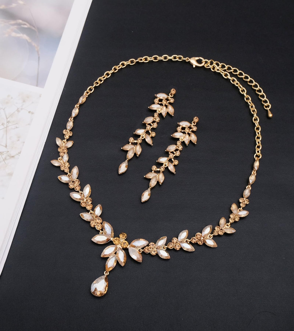 CSY Elegant Bridal Jewelry Sets Wedding Prom Homecoming Gown Accessories