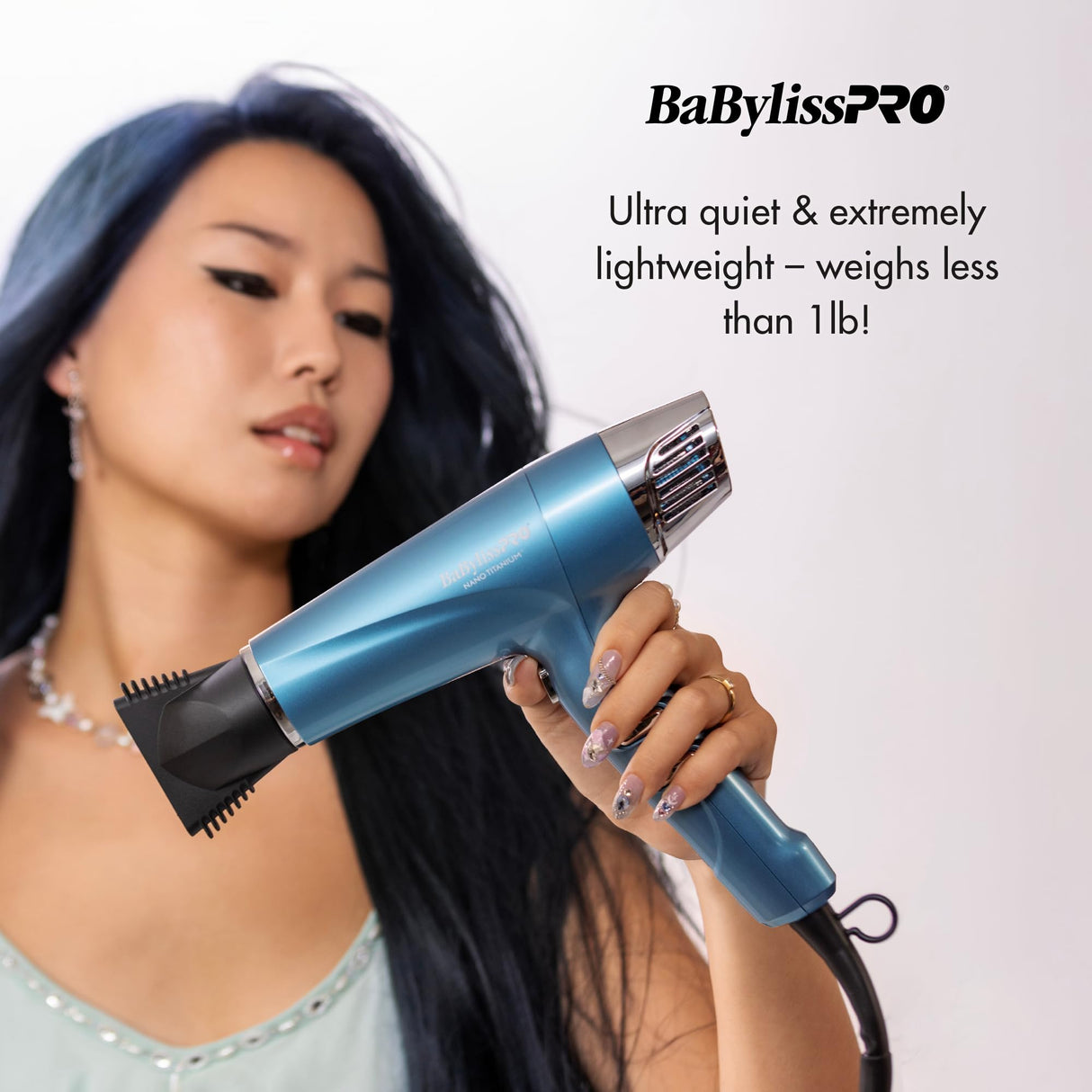 BaBylissPRO Hair Dryer, Nano Titanium Dual Ionic Blow Dryer, Hair Styling Tools & Appliances, BNT9100
