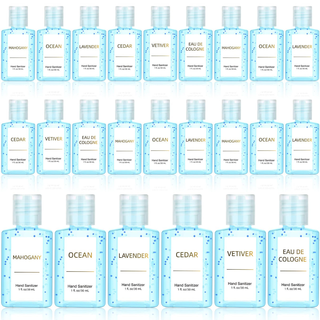 Frienda 24 Pack Mini Hand Sanitizers Bulk It's a Boy Baby Shower Hand Sanitizer Travel Size 1 oz Wedding Gift Bulk for Men Women Nurse Employee Coworker Staff Beach Ocean Party Favor