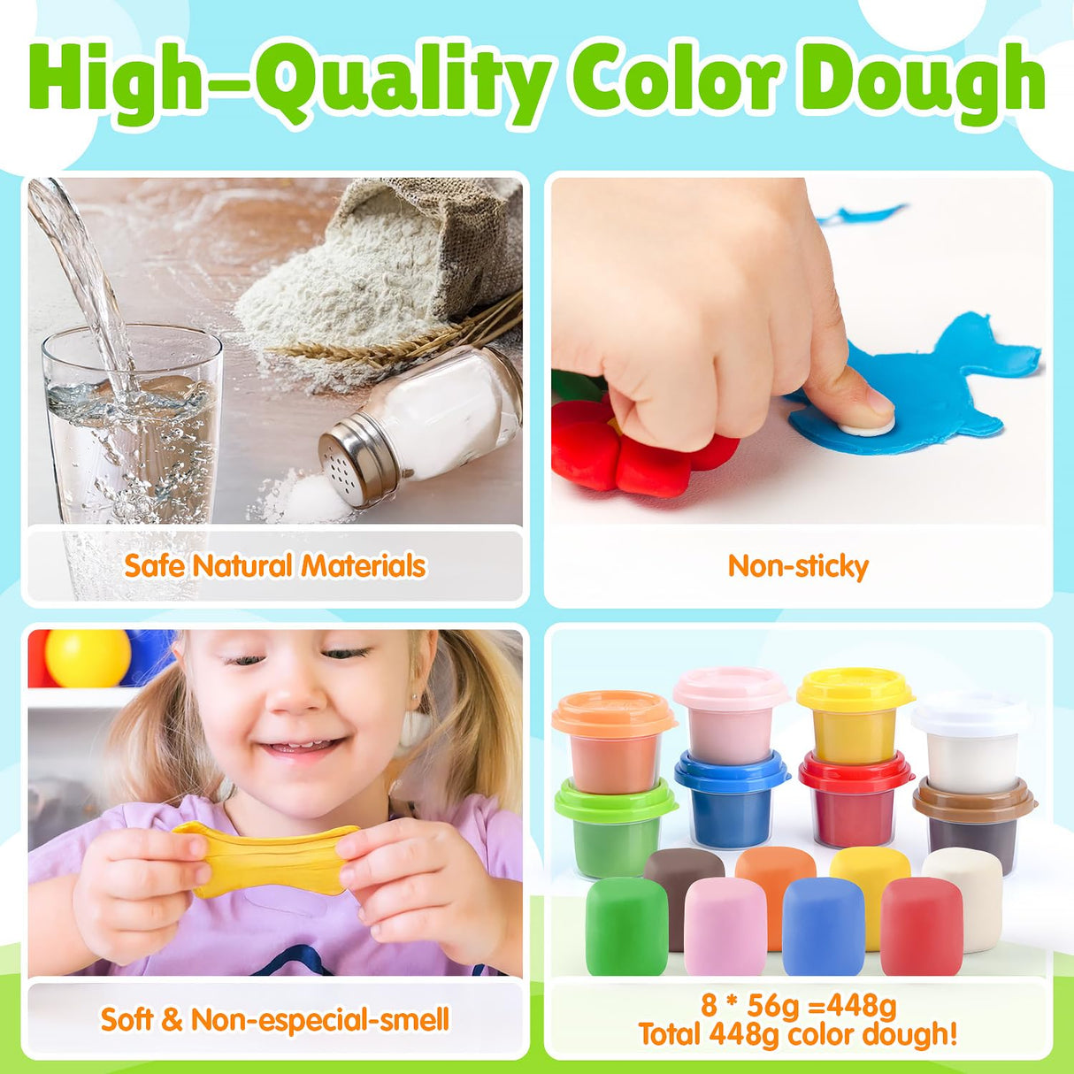 Farm Animals Color Dough Toys for Kids Ages 2-4-8, Big Red Barn Farm Playset with Animal Figures Clay Dough Modeling Tools, Art Crafts Toddler Learning Toy, Ideal Christmas Birthday Gifts