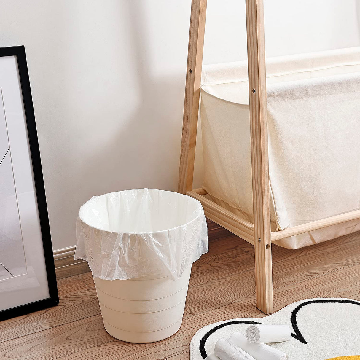 Beneval 4 Gallon Small Trash Bags, 250 Count, Unscented, Transparent, Durable, Ideal for Bathroom, Kitchen, Office, Bedroom