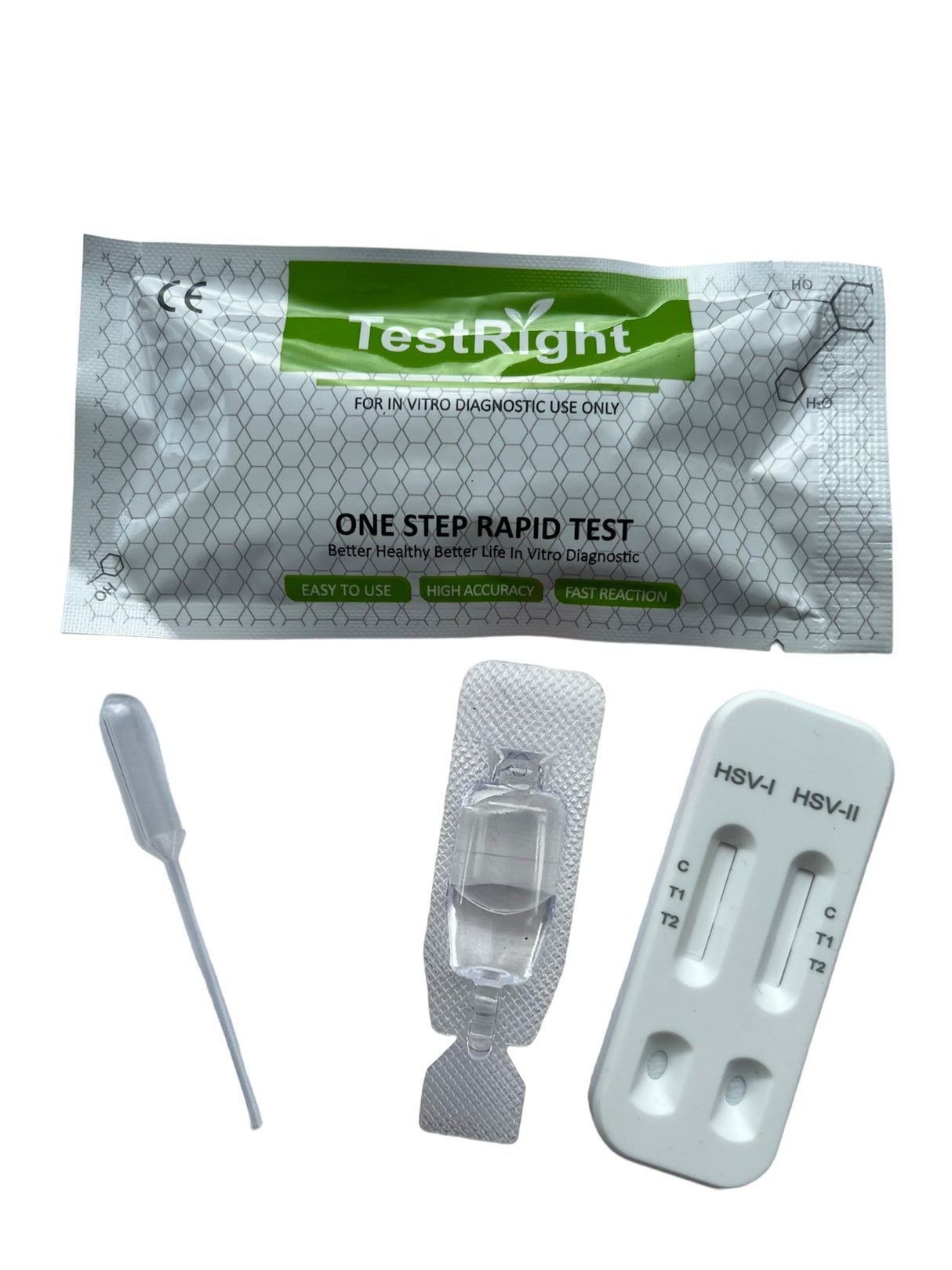 6 Pack Herpes Blood Test Kit Oral & Genital Simplex Virus Dual Panel HSV 1 & 2 STI CE