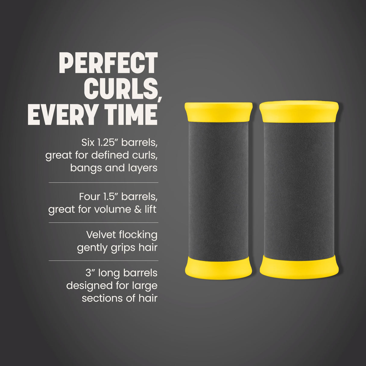 Drybar The Roller Club Curling Hot Rollers | 10 Rollers, 2 Sizes, Heats-Up Fast, Gentle on Hair, Reduces Frizz, Adds Shine, comes with Heat-Resistant Bag