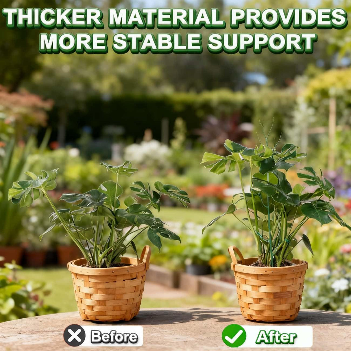 Stackable Monstera Plant Support Stakes,Plant Stand Indoor,Stackable Monstera Plant Support Stakes,Plant Stand Indoor,Garden Tools & Garden Accessories, Equipped with clipsstrapsVelcro (5pack)
