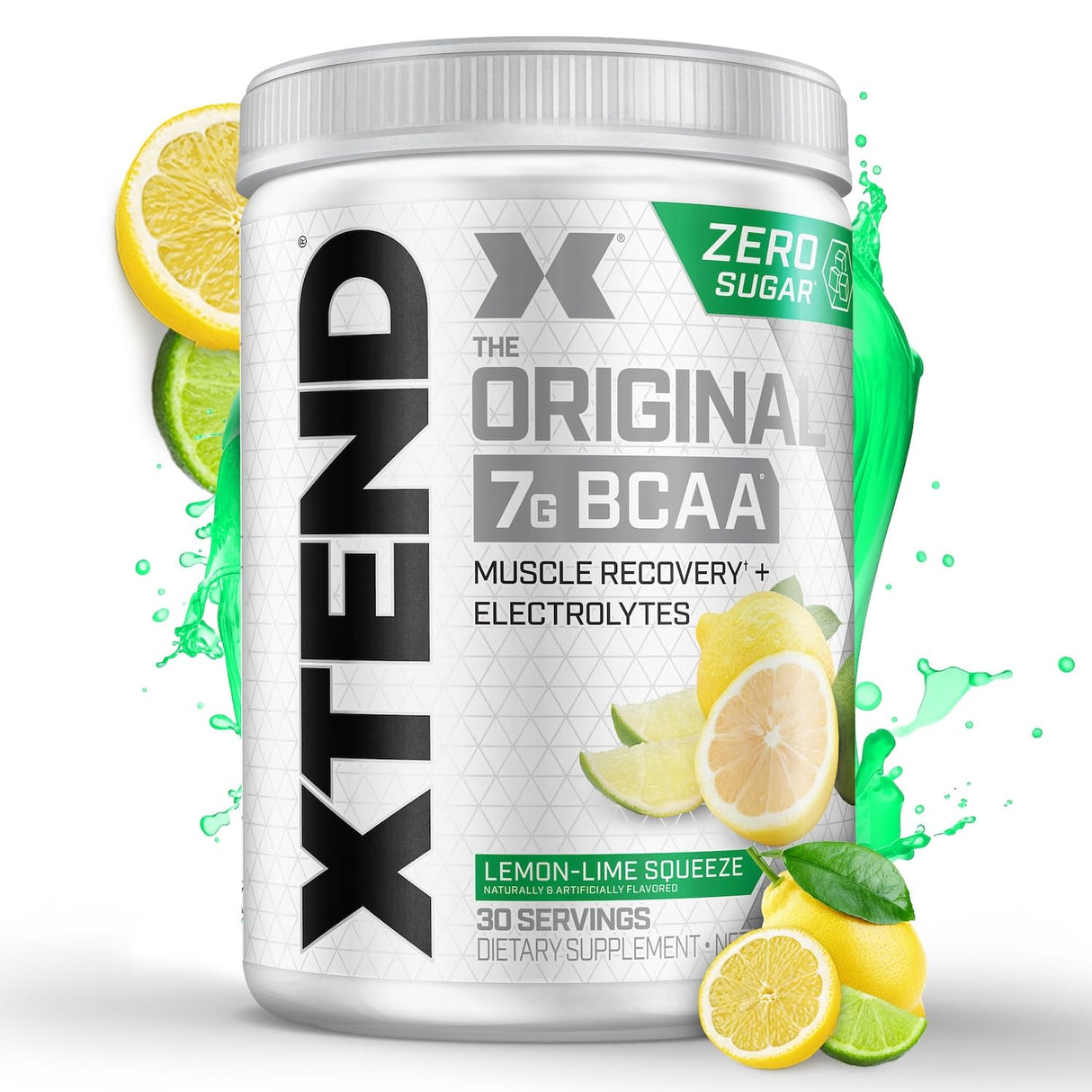 Xtend XTEND Original BCAA Powder 7g BCAA and 2.5g L-Glutamine, Sugar Free Post Workout Muscle Recovery Drink with Amino Acids for Men & Women, 30 Servings