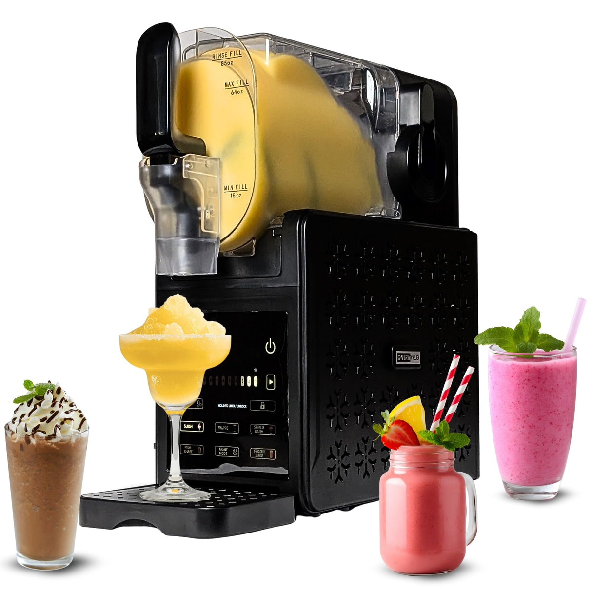 Frozen Drink Maker with RapidChill™ Technology – 85 oz Vessel, 64 oz Max Fill – Slushie, Margarita, Smoothie & Frozen Cocktail Machine, No Ice Needed