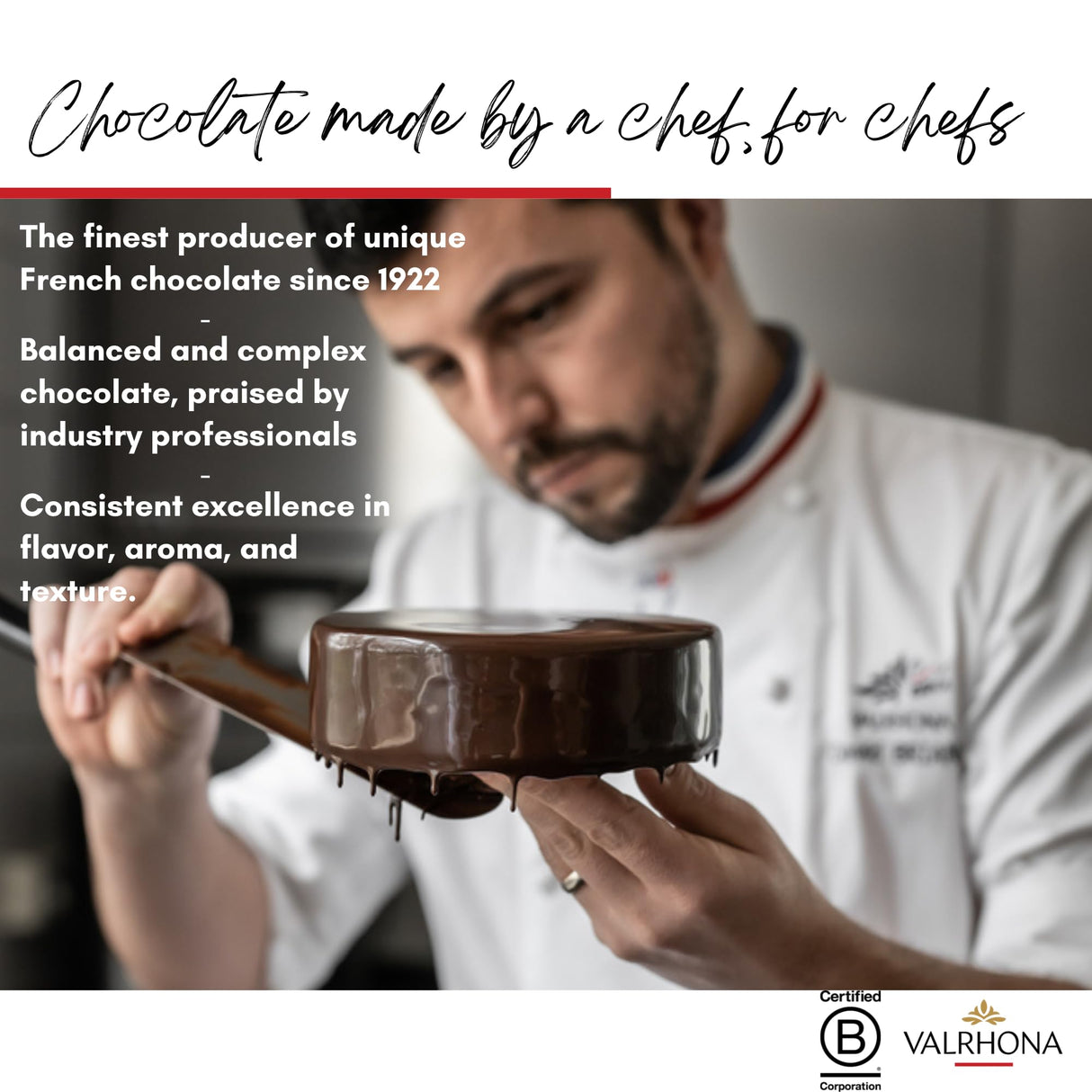 Valrhona Dark French Cocoa Powder. Chef’s Choice Cocoa Powder. Warm, Red Color, Pure, Dark, Intense Flavor. Poudre de Cacao. Great for Desserts and Hot Chocolate. Kosher. 250g (Pack of 2)