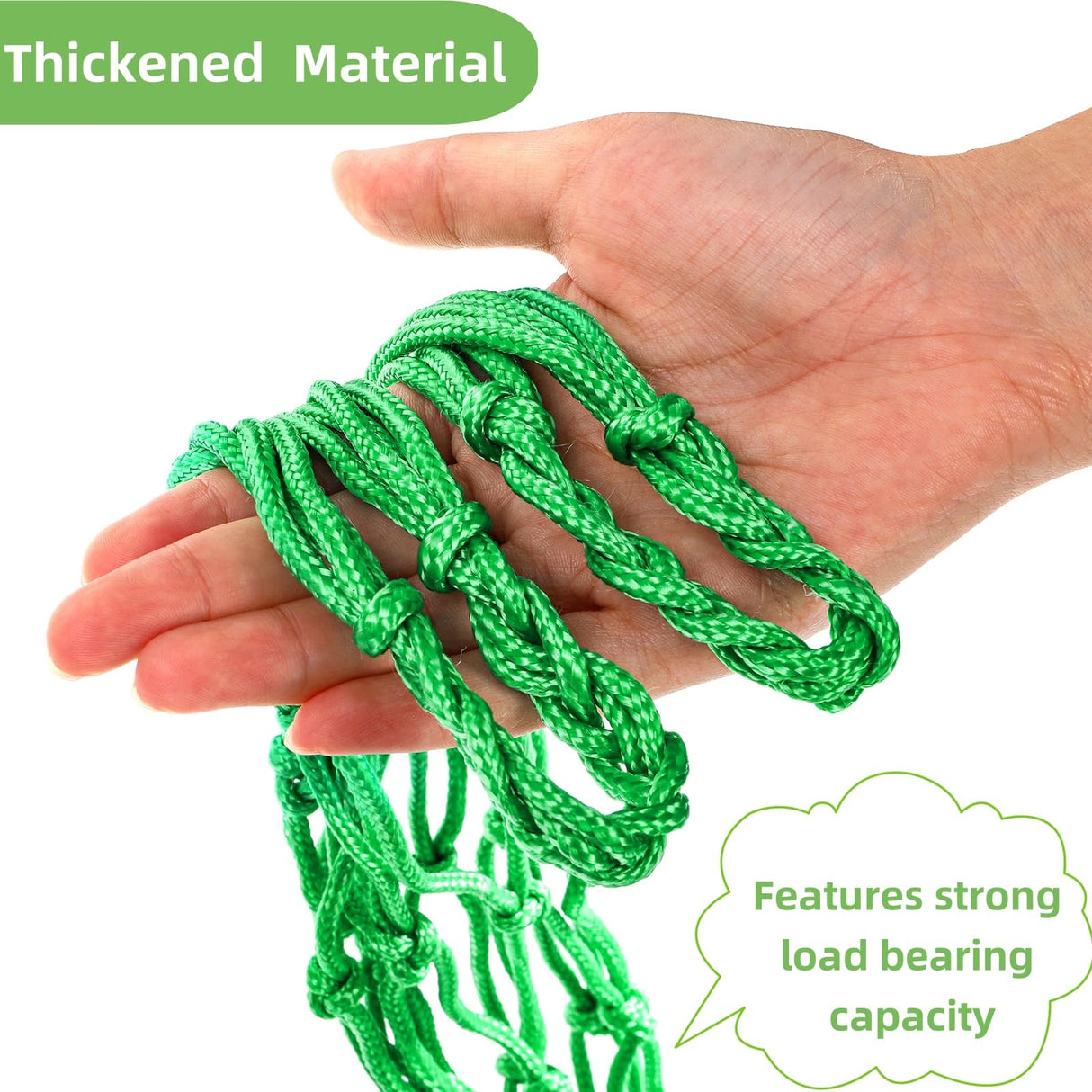 Covzoe 16 Pieces Watermelon Net with 100 Cable Zip Ties