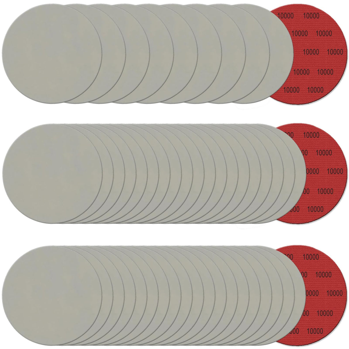 6 Inch 50 Pcs Wet Dry Sanding Discs Hook and Loop, 10000 Grit Sandpaper Automotive Wood Metal Polishing & Sanding, Silicon Carbide Sand Paper for Random Orbital Sander (Grit 10000)