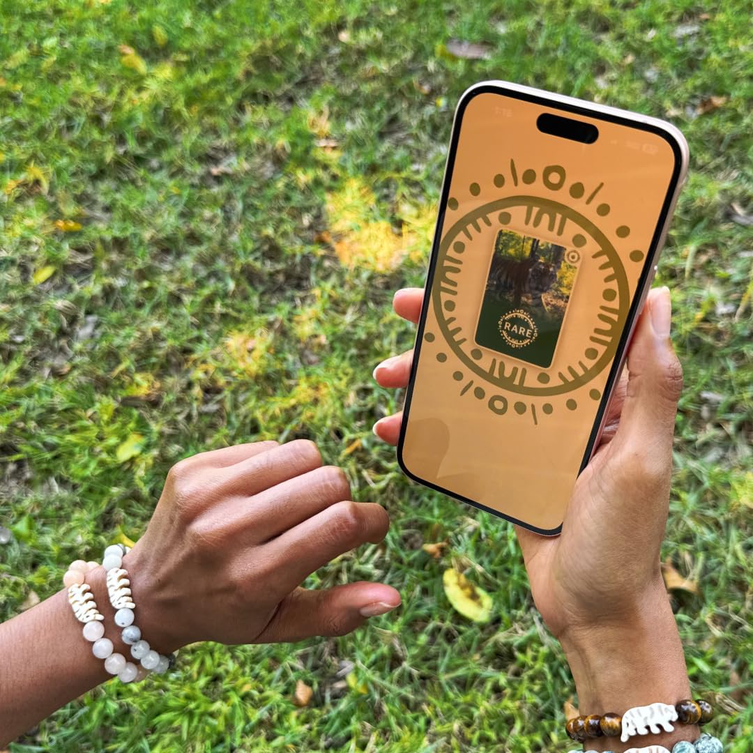 Fahlo Prowl Tiger Tracking Bracelet, Track a Real Tiger’s Journey, Supports Wildlife Conservation, Elastic One Size Fits Most, Interactive Mobile App Map, Unisex Animal Gift, Royal Purple