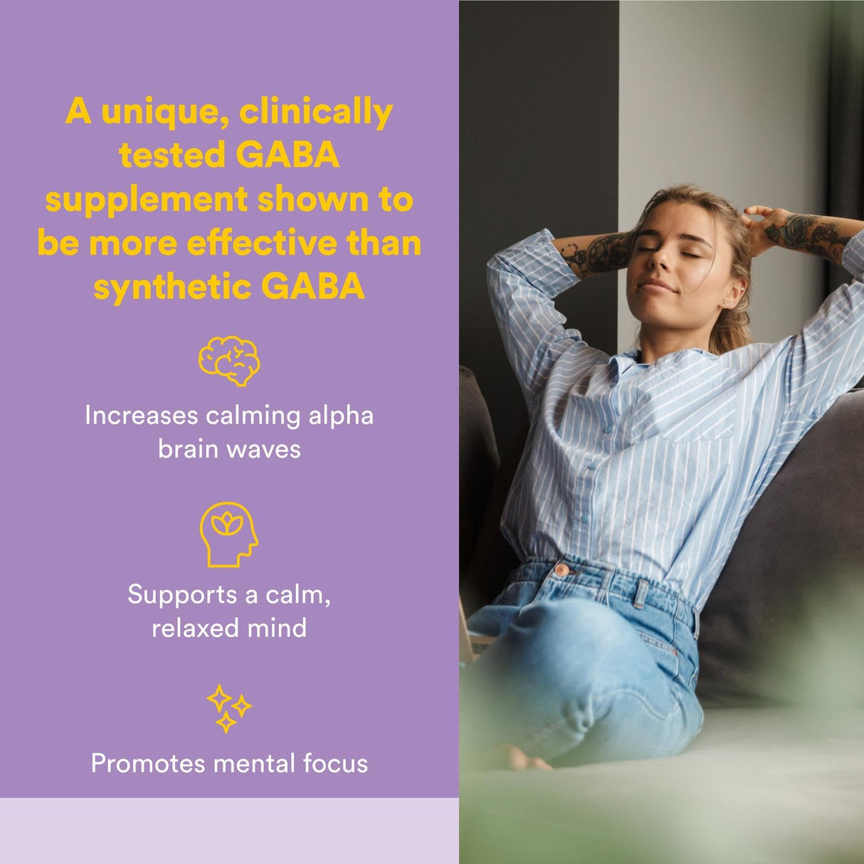 Stress-Relax Pharma GABA 100 mg by Natural Factors, Non-Drowsy Stress Support for Relaxation and Mental Focus, 60 vegetarian capsules (30 servings)