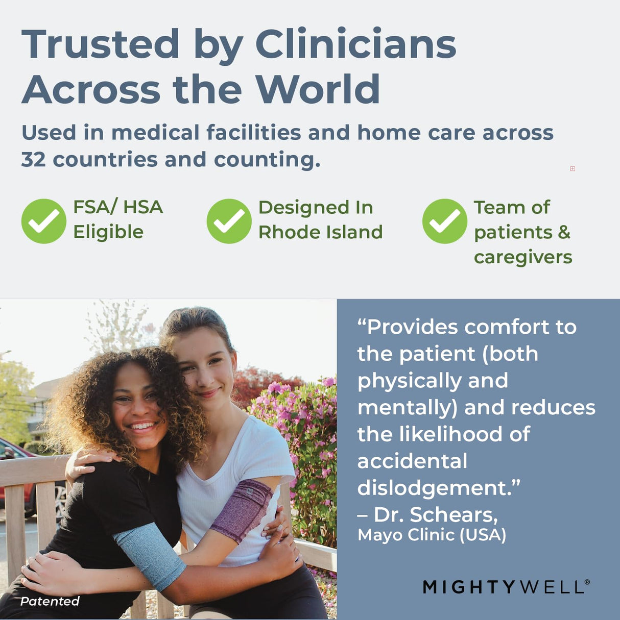 Mighty Well PICCPerfect PICC Line Cover: Soft Touch Double Layer PICC Line Arm Cover | Solid Black, Medium