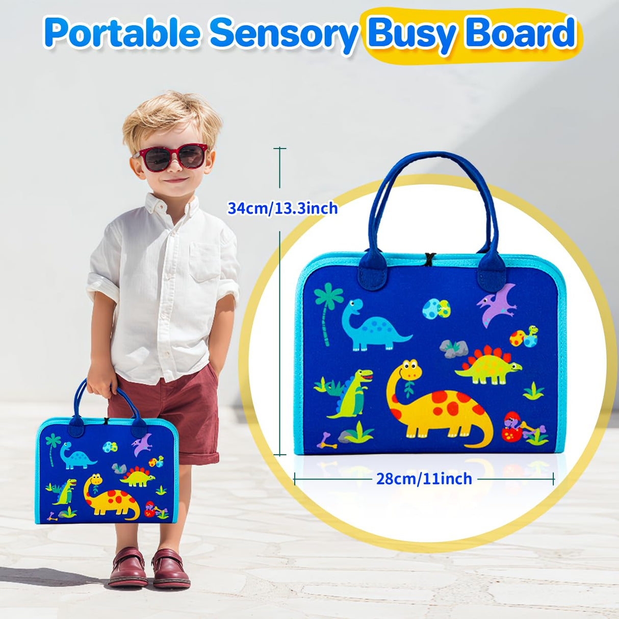 SYHLN Toddlers Montessori Busy Board Toys for 1 Year Old Boy Gifts, Educational Preschool Learning Travel Toys for Toddlers 1-3, One Year Old Boys Girls 1st Christmas Birthday Gifts Age 1-2-4