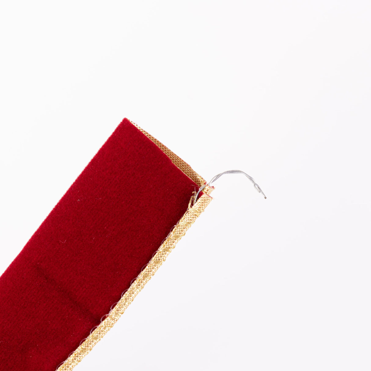 CSZD RIBBON Dark Red Velvet Christmas Wired Ribbon 4inch Wide*10Y Red and Gold Double Sided Velvet Ribbon for Christmas Tree Wreaths Gift Wrapping Bows Gralands Home Decor Crafts (Dark red)