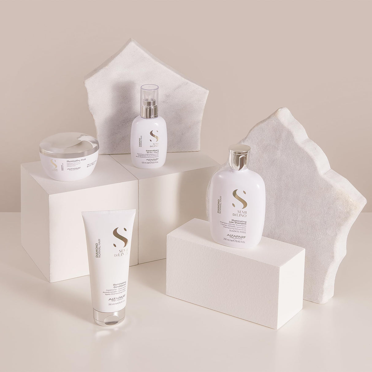 Alfaparf Milano Semi Di Lino Diamond Illuminating Conditioner - Moisturizing Conditioner For Normal and Color Treated Hair - Sulfate & Paraben Free Professional Hair Care (33.8 oz)