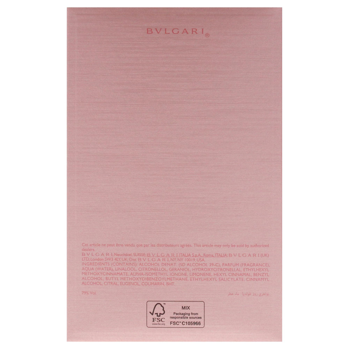 BVLGARI Rose Goldea for Women Eau de Parfum Spray, 3.04 Ounce, Multi