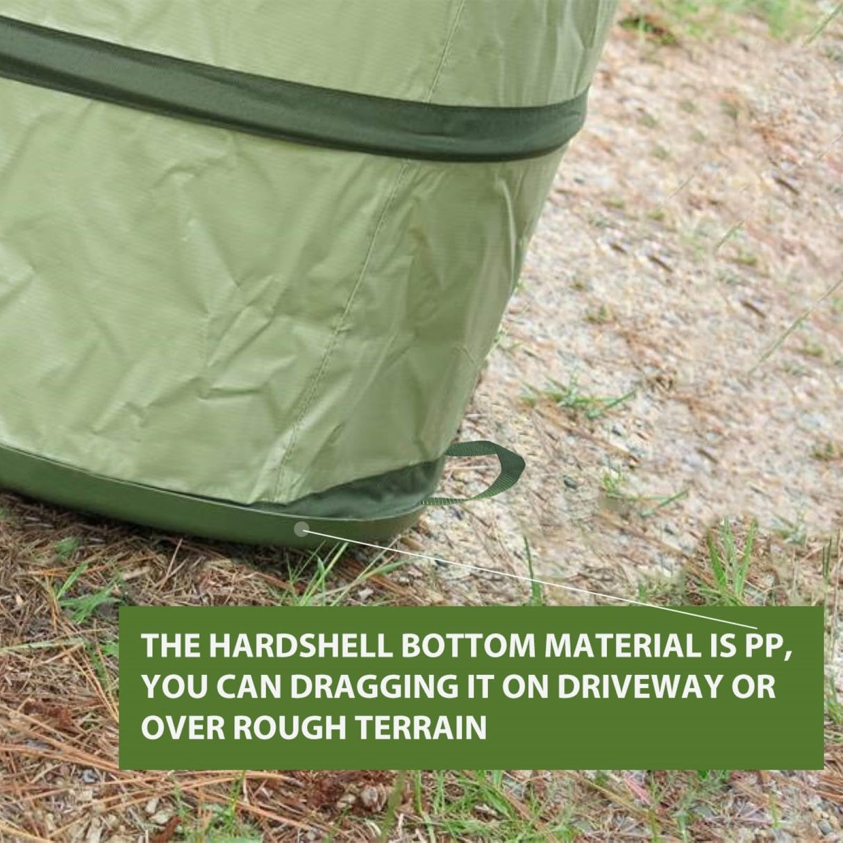 YUDI & GARDEN 45 Gallon Hard Bottom Collapsible Garden Bag