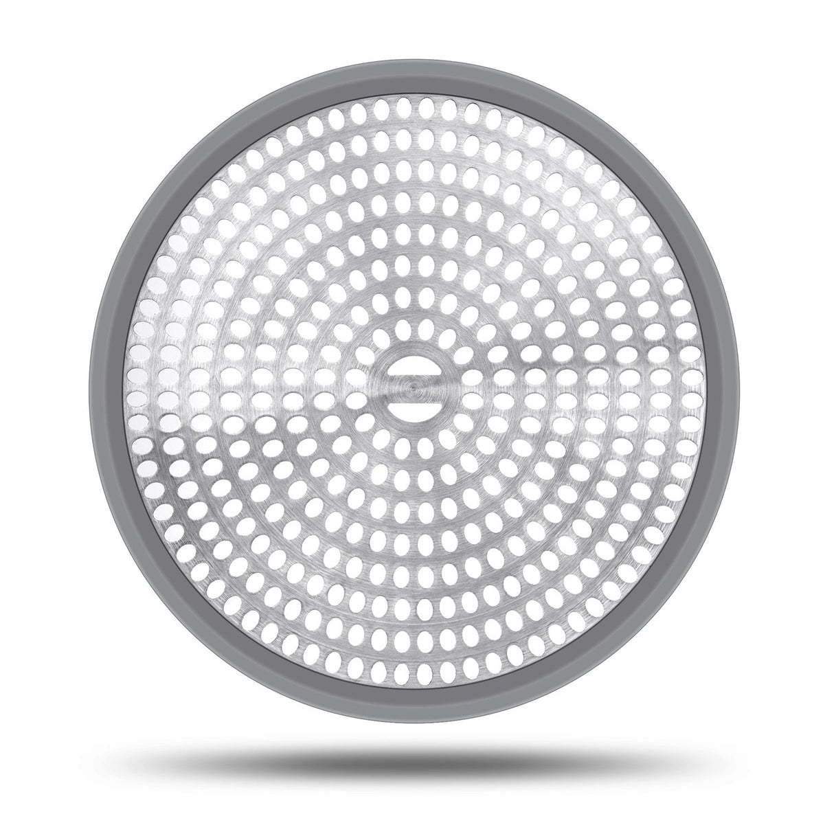 LEKEYE Shower Hair Catcher Drain Protector Strainer-Steel & Silicone 2 Pack