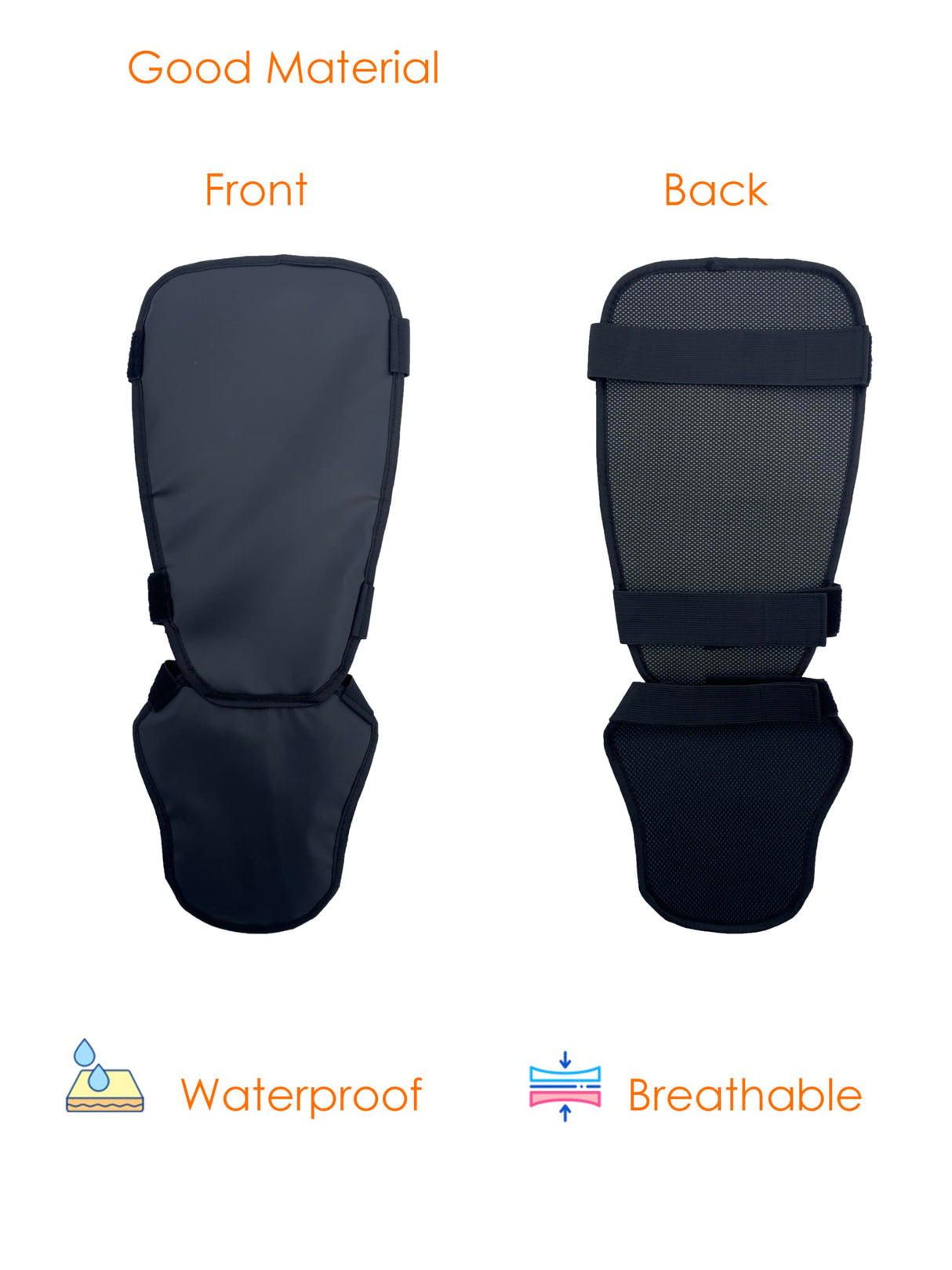 Protective Shin Guard Brush Gaiter Lite Version with a Layer of Sponge Cushion for Trimming Weed Eating Mowing Cutting Waterproof