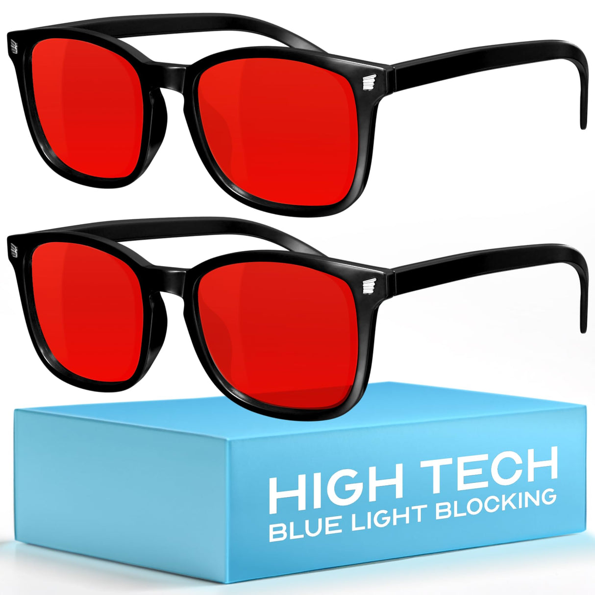 livho Blue Light Blocking Glasses, Computer Reading/Gaming/TV/Phones Glasses for Women Men,Anti Eyestrain & UV Glare
