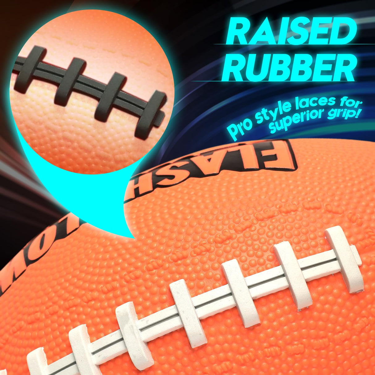 Light Up Football for Boys: Glow in The Dark - Toys for Kids Teen Boys Ages 8-15 - Birthday Christmas Easter Gift Ideas - Outdoor Sports Activity Night Play - 8 9 10 11 12 13 14 15 Years Old Teenager