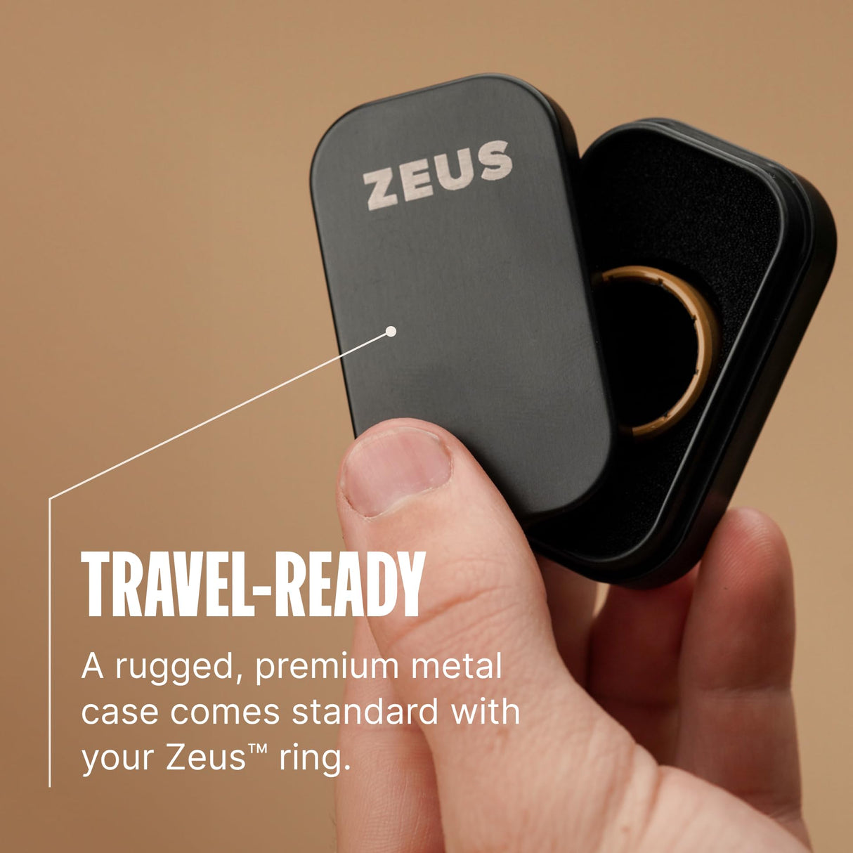 Groove Life Zeus Edge Flat Earth Anti Stretch Silicone Ring Breathable Rubber Wedding Rings for Men, Unique Design, Comfort Fit Ring - Size 9