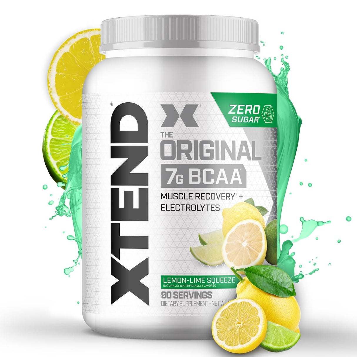Xtend XTEND Original BCAA Powder 7g BCAA and 2.5g L-Glutamine, Sugar Free Post Workout Muscle Recovery Drink with Amino Acids for Men & Women, 90 Servings