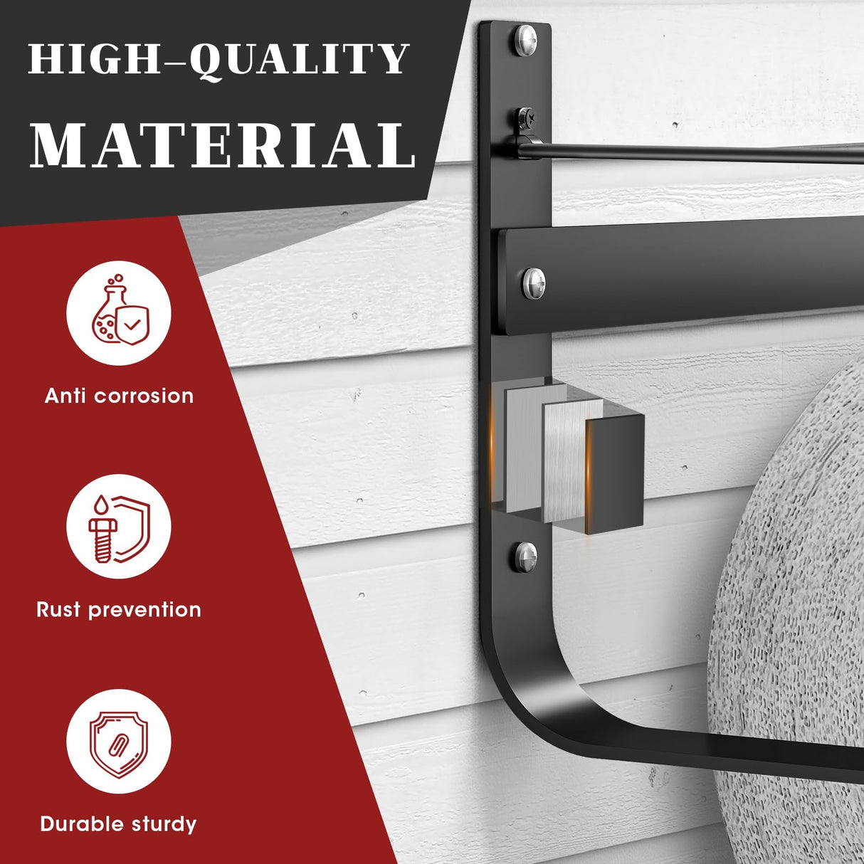 Hazztoll Wall Mounted Wiper Dispenser, Jumbo Paper Towel Dispenser, 17.0"x8.5"x7.5"
