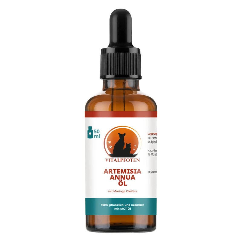 Vitalpfoten Artemisia Annua Oil for Dogs, Cats and Pets 50 ml Ratio Extract 50:1, Alcohol-Free, No Additives