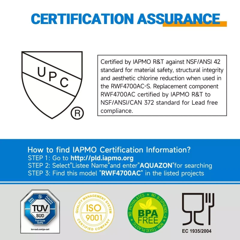 PUREPLUS RWF4700AB Fit for LT1000P Water Filter & Air Filter AF004 3 Pack