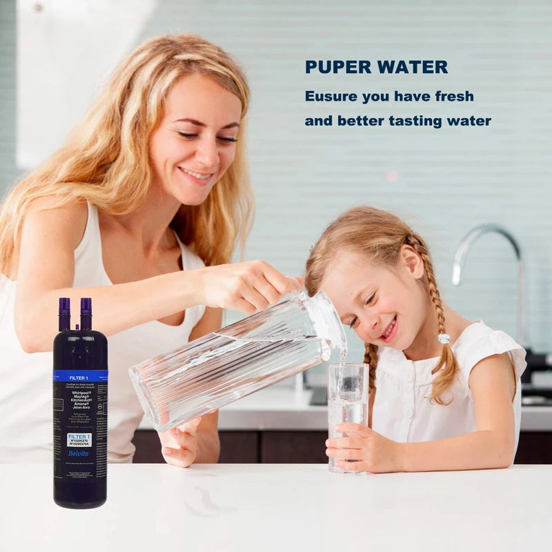W10295370a Water Filter Compatible with Whirlpool Refrigerator Water Filter 1,W10295370,EDR1RXD1,P4RFWB,Kenmore 46-9081,Kenmore 46-9930(3 Pack,Blue)