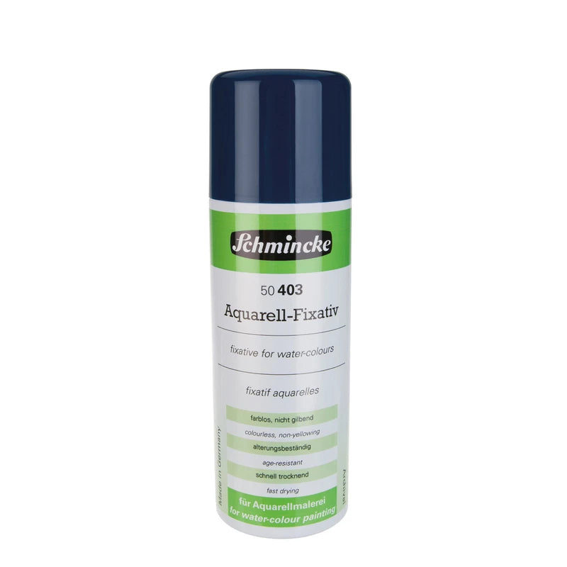 Schmincke - Aquarell-Fixativ, Aeropump, 300 ml, 50 403 040, Zwischen- und Schlussfixativ für Aquarellbilder mit hoher Fixierwirkung, farblos, schnell trocknend