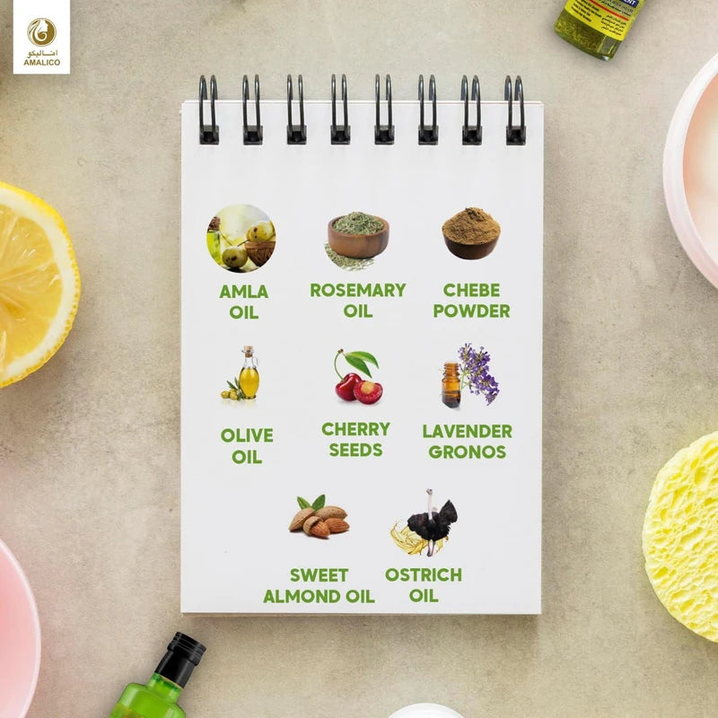 AMALICO Amla Oil for Hair Growth With Chebe Oil for Hair Growth 4.4 FL.OZ | African Chebe Powder for Growth Amla Hair Oil